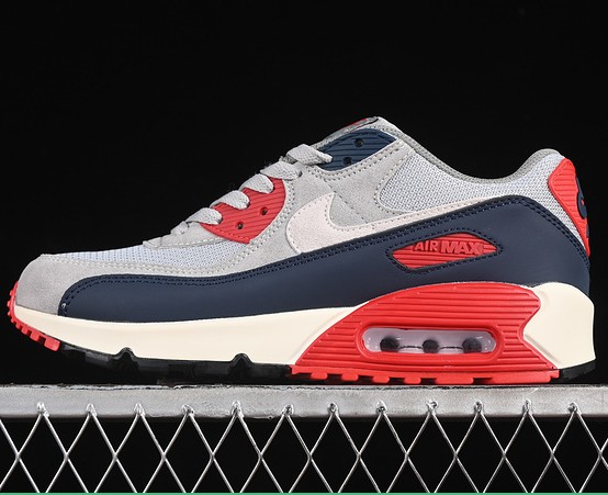 
Nike Air Max 90 DM0029-005 Light Smoke Grey/ Phantom Armory/ Navy Fire/ Red Flat/ Pewter Black Sneaker