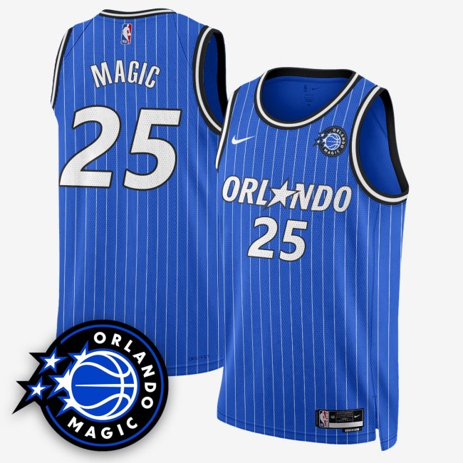 Men's Orlando Magic #25 Magic New Generation of Magic Royal Stitched Basketball Swingman Jersey