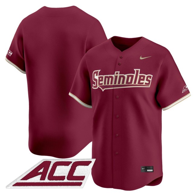Men's Florida State Seminoles Team Garnet 2025 Vapor Premier Limited Stitched Baseball Jersey