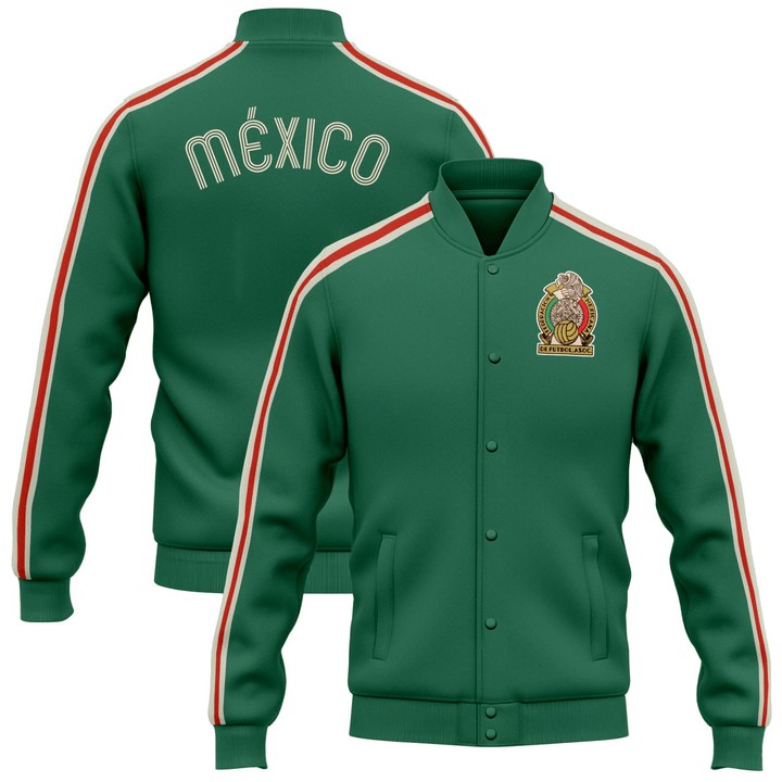 Men's Mexico National Green Jacket - Stitched