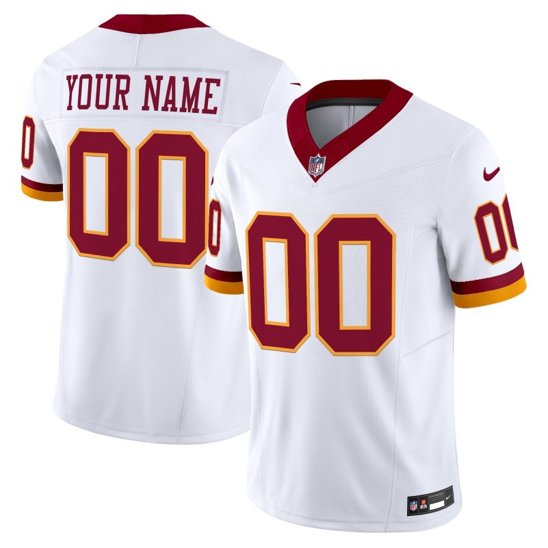 Washington Commanders Custom White Throwback Vapor Limited Stitched Football Jersey