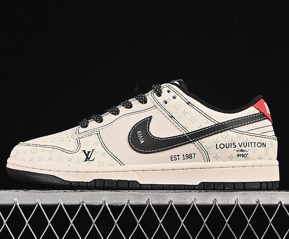 Nike SB Dunk Low White Navy Red LV YX5066-362 Sneaker