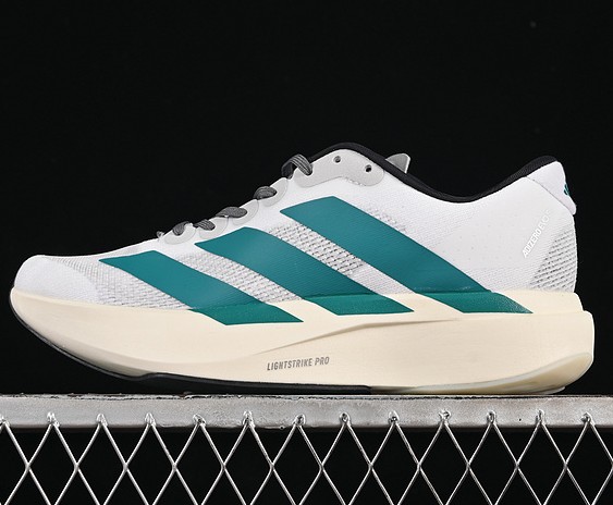adidas Adizero Evo SL Cloud White Pure Teal Grey JS4487 Sneaker