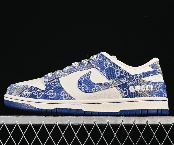 Nike SB Dunk Low Off White Royal Grey SC9207-419 Guccci Sneaker