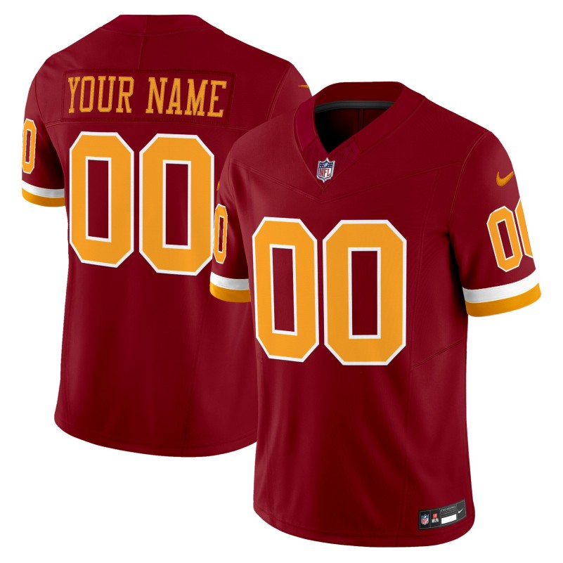 Washington Commanders Custom Burgundy Throwback Vapor Limited Stitched Football Jersey