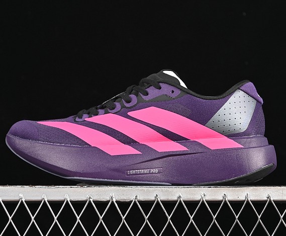 adidas Originals Adizero Evo SL 'Deep Purple' Pink JS4491 Running Sneaker adidas Originals Adizero Evo SL 'Deep Purple' Pink JS4491 Running Sneaker