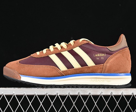 adidas Originals SL 72 RS Brown Maroon Blue White Almond RS3425 Sneaker