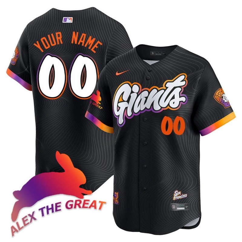 SF Giants 'Alex the Great' Rabbit Memories 2025 Custom MLB Nike Jersey City Connect - All Stitched