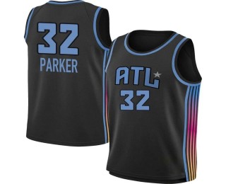 Men's Atlanta Dream #32 Cheyenne Parker-Tyus Black Stitched Jersey