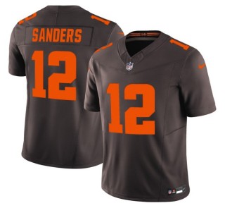 Youth Cleveland Browns #12 Shedeur Sanders Brown 'Alpha Dawg Edition' Nike Vapor Limited NFL Jersey