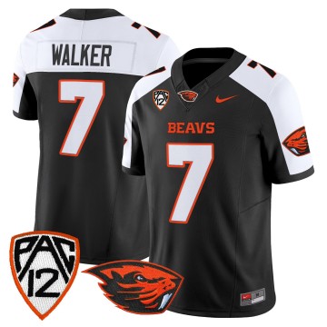 Men's Oregon State Beavers #7 Trent Walker Black Alternate F.U.S.E. 2025 Vapor Limited Stitched Football Jersey
