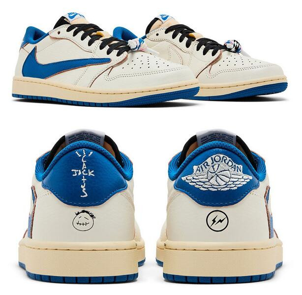 Men's Running Weapon Travis Scott x Air Jordan 1 Low OG SP Shoes 027 Sneaker