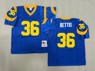 Men's St. Louis Rams #36 Jerome Bettis Mitchell & Ness 1994 Throwbacks Authentics Royal NFL Jersey