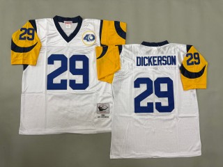 Men's St. Louis Rams #29 Eric Dickerson Mitchell & Ness 1985 Throwbacks Authentics White NFL Jersey