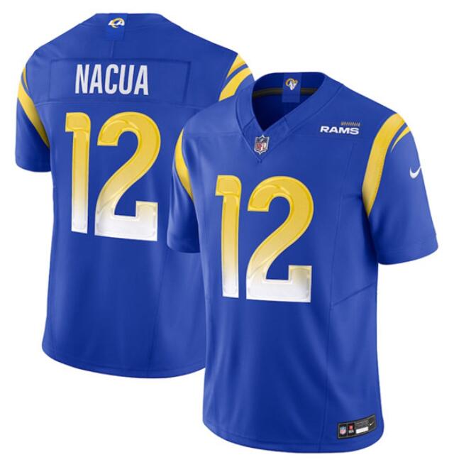 Youth Los Angeles Rams #12 Puka Nacua Blue 2024 F.U.S.E. Vapor Untouchable Limited Stitched Football Jersey