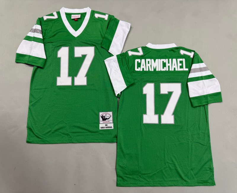 Men's Philadelphia Eagles #17 Harold Carmichael Mitchell & Ness 1980 Throwbacks Authentics Kelly Green Jersey