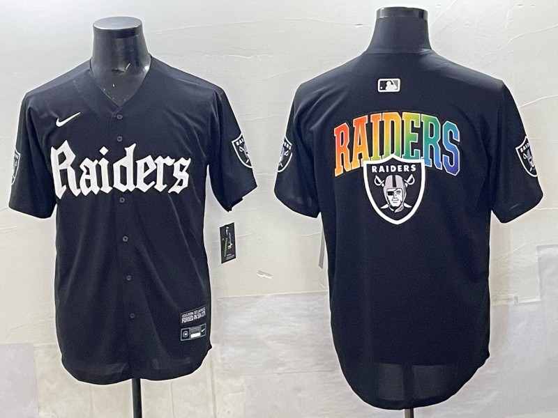 Men's Las Vegas Raiders Team Big Logo Black 'Gothic Sin City Shadows Edition' Vapor Limited Stitched Baseball Nike Jersey