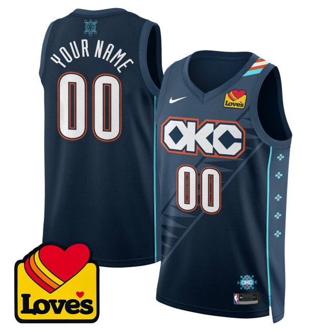 Men's Oklahoma City Thunder Custom 2025-26 City Edition Nike Jersey