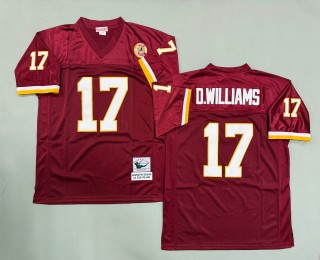 Men's Washington Redskins #17 Doug Williams Mitchell & Ness Throwbacks Authentics Burgundy Jersey