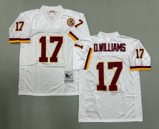 Men's Washington Redskins #17 Doug Williams Mitchell & Ness 1993 Throwbacks Authentics White Jersey