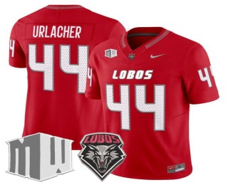 Men's New Mexico Lobos #44 Brian Urlacher Home Cherry F.U.S.E. 2025 Vapor Limited Football Jersey