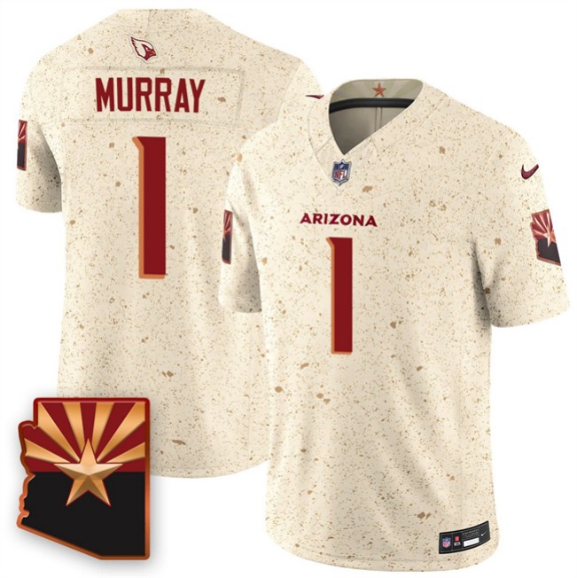 Men's Arizona Cardinals #1 Kyler Murray 2025 F.U.S.E. 'Rivalries' Vapor Untouchable Limited Stitched Jersey