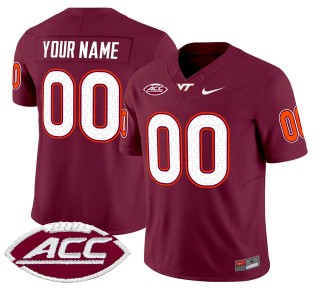 Youth Virginia Tech Hokies Custom 2025 Nike Vapor Limited Stitched Football Jersey - Maroon