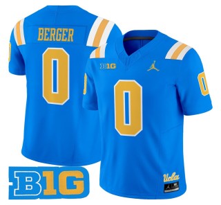 Men's UCLA Bruins #0 Jalen Berger Blue 2025 Vapor Limited Stitched Football Jersey