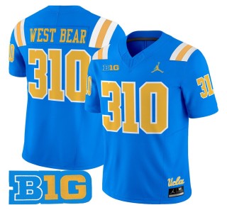 Men's UCLA Bruins 310 West Bear Blue 2025 Vapor Limited Stitched Football Jersey