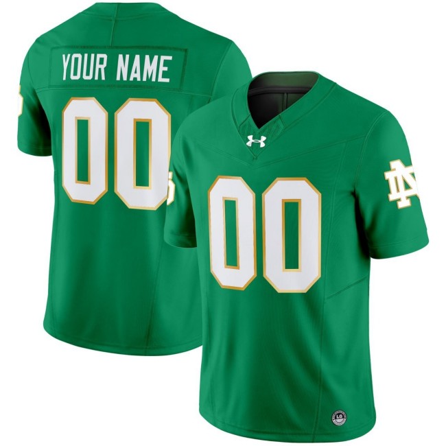 Notre Dame Fighting Irish Green Custom College Football Jersey Notre Dame Fighting Irish Green Custom College Football Jersey