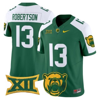 Men's Baylor Bears #13 Sawyer Robertson F.U.S.E. 2025 Vapor Limited Jersey - Green White