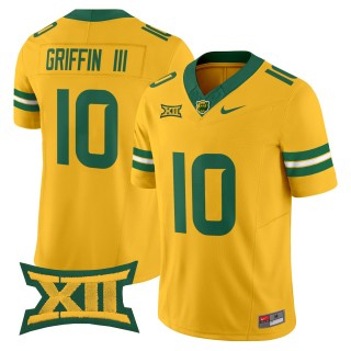 Men's Baylor Bears #10 Robert Griffin III F.U.S.E. 2025 Vapor Limited Jersey - Gold