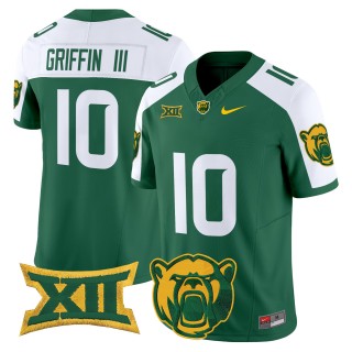 Men's Baylor Bears #10 Robert Griffin III F.U.S.E. 2025 Vapor Limited Jersey - Green White