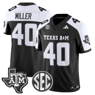 Men's Texas A&M Aggies #40 Von Miller 2025 Vapor Limited Jersey - Black Alternate