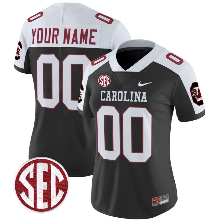 Women's South Carolina Gamecocks Custom Black Alternate 1980 Throwback Nike Vapor Limited Stitched Football Jersey