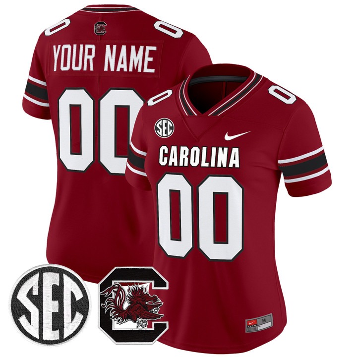 Women's South Carolina Gamecocks Custom Garnet Nike Vapor Limited Stitched Football Jersey
