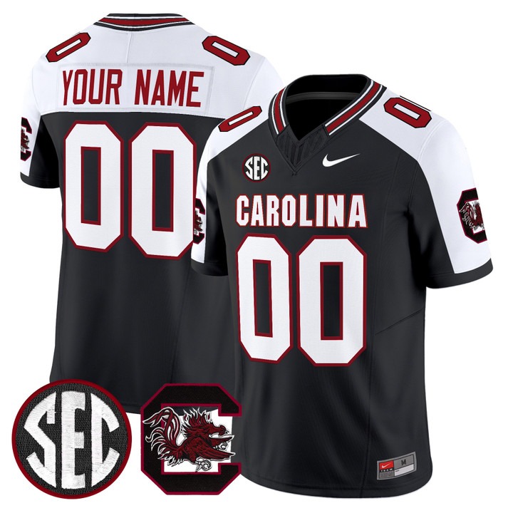 Men's South Carolina Gamecocks Custom Black Alternate Nike Vapor Limited Stitched Football Jersey