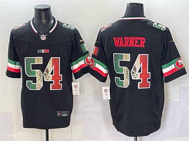 Men's San Francisco 49ers #54 Fred Warner Black 2025 F.U.S.E. Mexico Vapor Limited Stitched Football Jersey
