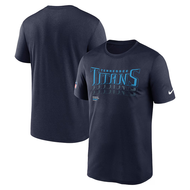 Men's Tennessee Titans 2025 Navy Sideline Legend Dri-FIT T-Shirt Men's Tennessee Titans 2025 Navy Sideline Legend Dri-FIT T-Shirt
