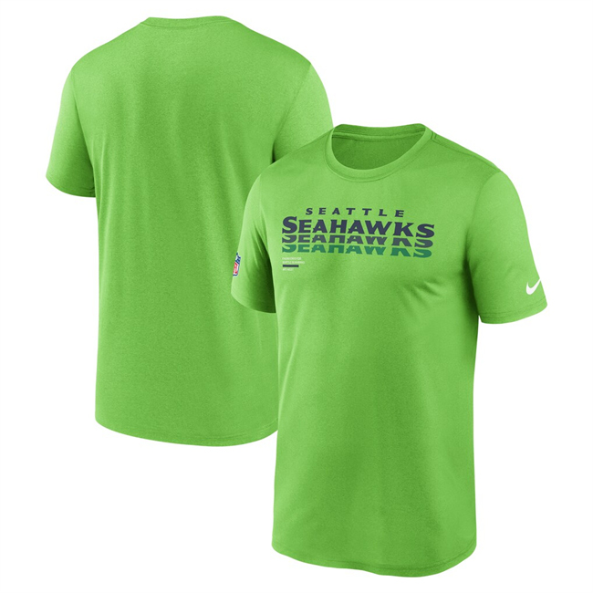 Men's Seattle Seahawks 2025 Green Sideline Legend Dri-FIT T-Shirt Men's Seattle Seahawks 2025 Green Sideline Legend Dri-FIT T-Shirt