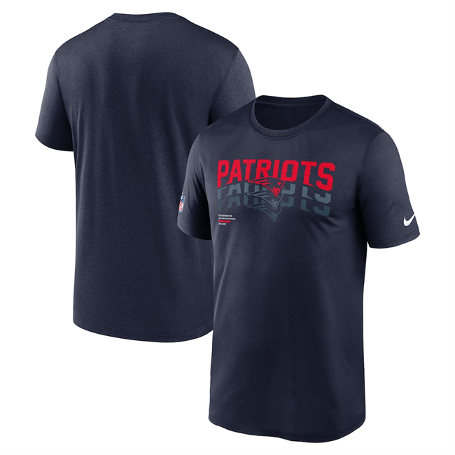 Men's New England Patriots 2025 Navy Sideline Legend Dri-FIT T-Shirt Men's New England Patriots 2025 Navy Sideline Legend Dri-FIT T-Shirt