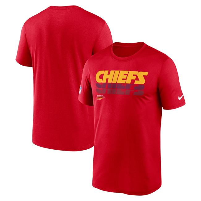 Men's Kansas City Chiefs 2025 Red Sideline Legend Dri-FIT T-Shirt Men's Kansas City Chiefs 2025 Red Sideline Legend Dri-FIT T-Shirt