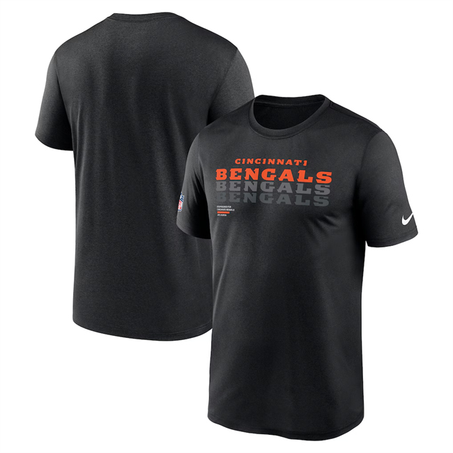 Men's Cincinnati Bengals 2025 Black Sideline Legend Dri-FIT T-Shirt