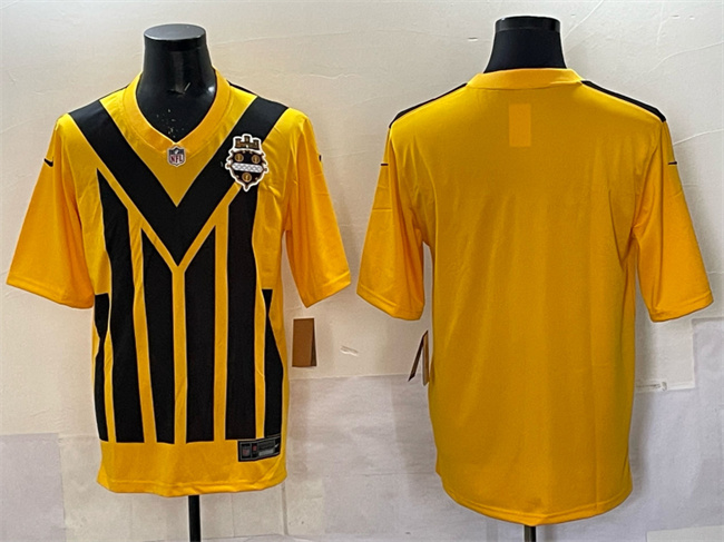 Men's Pittsburgh Steelers Blank Gold 1933 Throwback Alternate Stitched Football Jersey Men's Pittsburgh Steelers Blank Gold 1933 Throwback Alternate Stitched Football Jersey