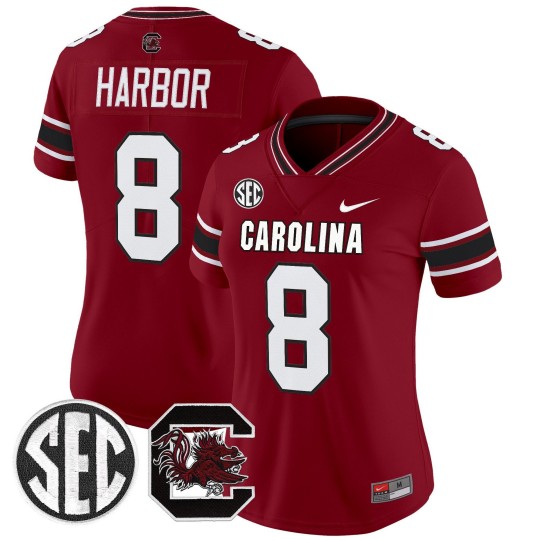 Women's South Carolina Gamecocks #8 Nyck Harbor White Nike Stitched Football Jersey Women's South Carolina Gamecocks #8 Nyck Harbor White Nike Stitched Football Jersey