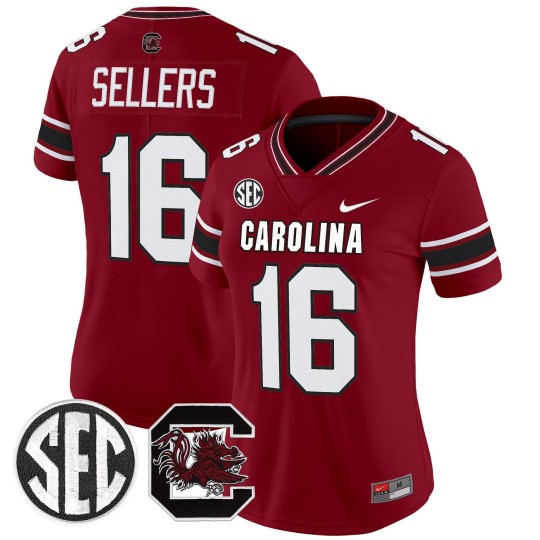 Women's South Carolina Gamecocks #16 LaNorris Sellers White Nike Stitched Football Jersey Women's South Carolina Gamecocks #16 LaNorris Sellers White Nike Stitched Football Jersey
