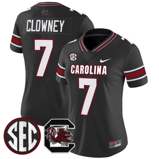 Women's South Carolina Gamecocks #7 Jadeveon Clowney Black Nike Limited Stitched Football Jersey