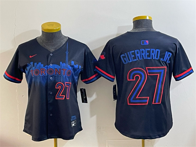 Youth Toronto Blue Jays #27 Vladimir Guerrero Jr. Navy 2024 City Connect Limited Stitched Baseball Jersey