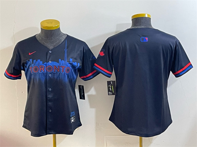 Youth Toronto Blue Jays Blank Navy 2024 City Connect Limited Stitched Baseball Jersey