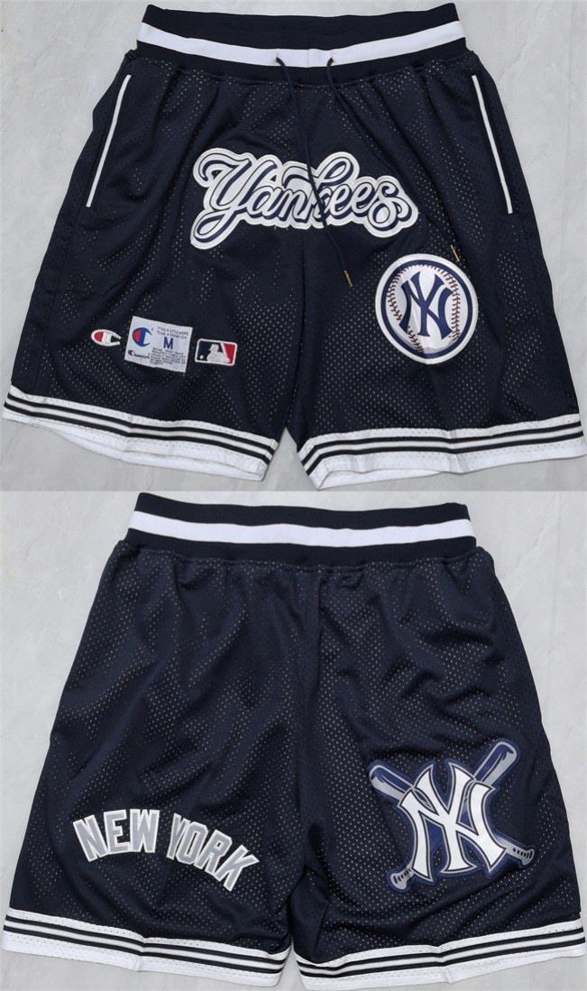 Men's New Yok Yankees Navy Shorts (Run Small)